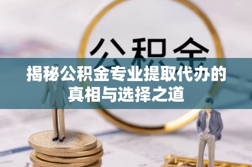 锦州揭秘公积金专业提取代办的真相与选择之道